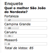 Resultado da Enquete: Qual é o melhor São João do Nordeste? | Blog Aidentu